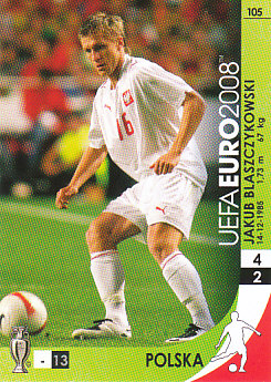 Jakub Blaszczykowski Poland Panini Euro 2008 Card Game #105